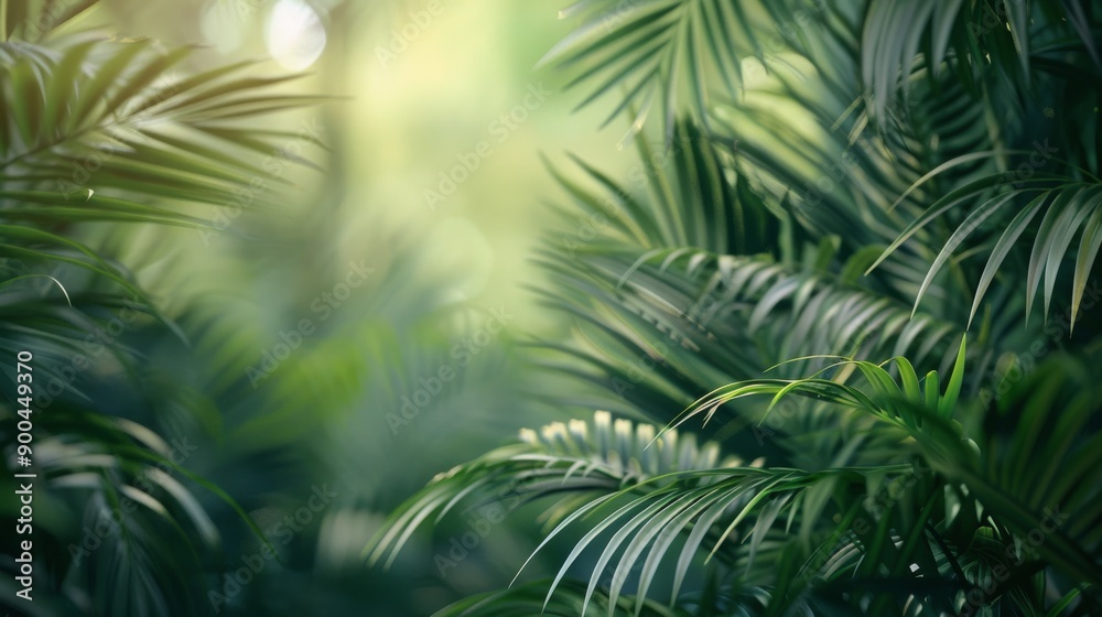 Tropical Green Leaves Background Tropical Green Leaves Background