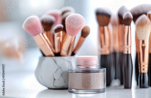 Makeup Brushes and Powder