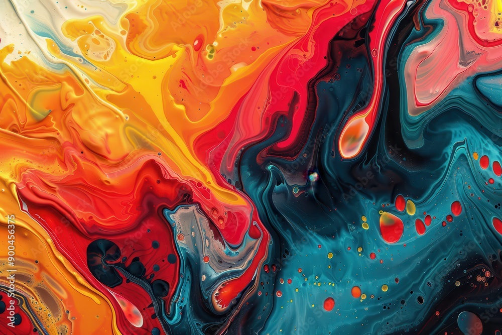 Fototapeta premium Vibrant abstract canvas options for artwork, wallpapers, designs, and prints. Premium quality highlights. Intricate abstract backdrops with remarkable detail