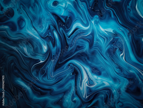 Blue chrome texture