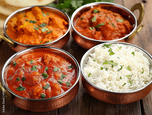 North indian food background