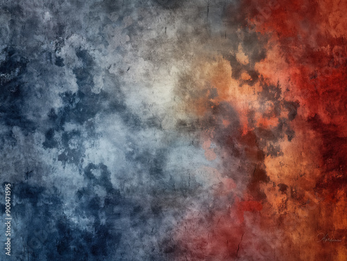 Red blue grunge texture