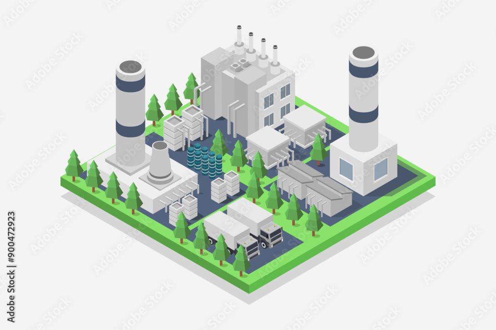 Factory isometric