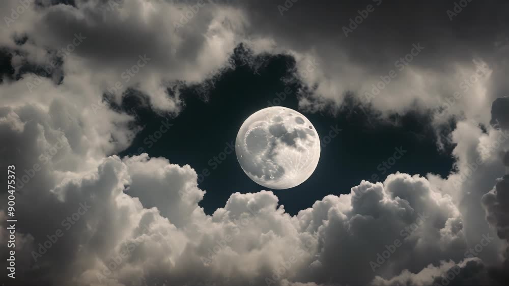 Full Moon in the Night Sky Full Moon in the Night Sky