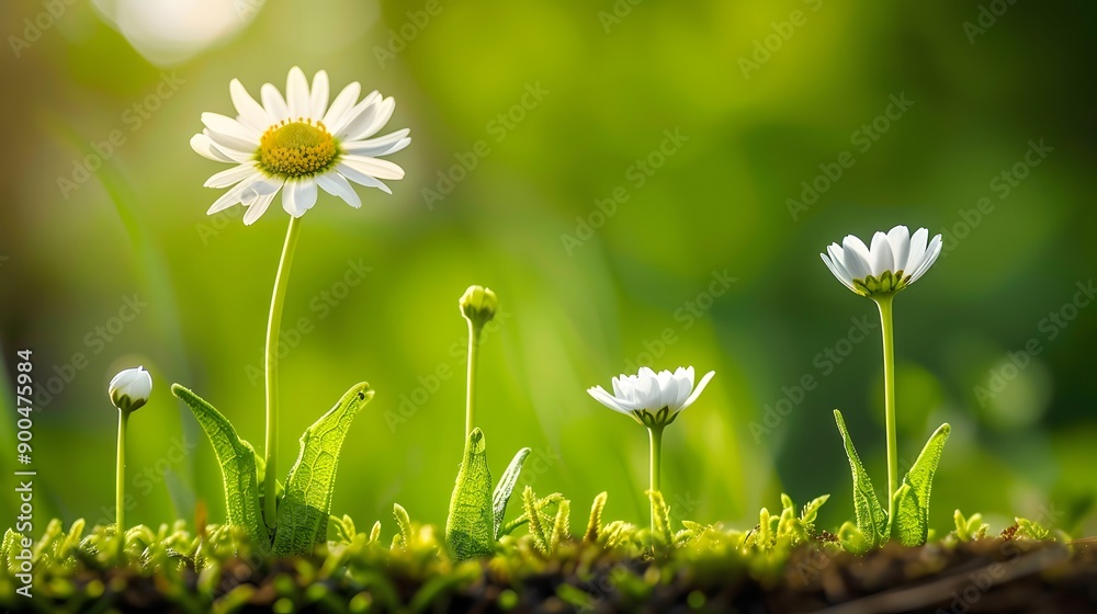 Blossoming tulips outdoors on sunny spring day Blossoming tulips outdoors on sunny spring day