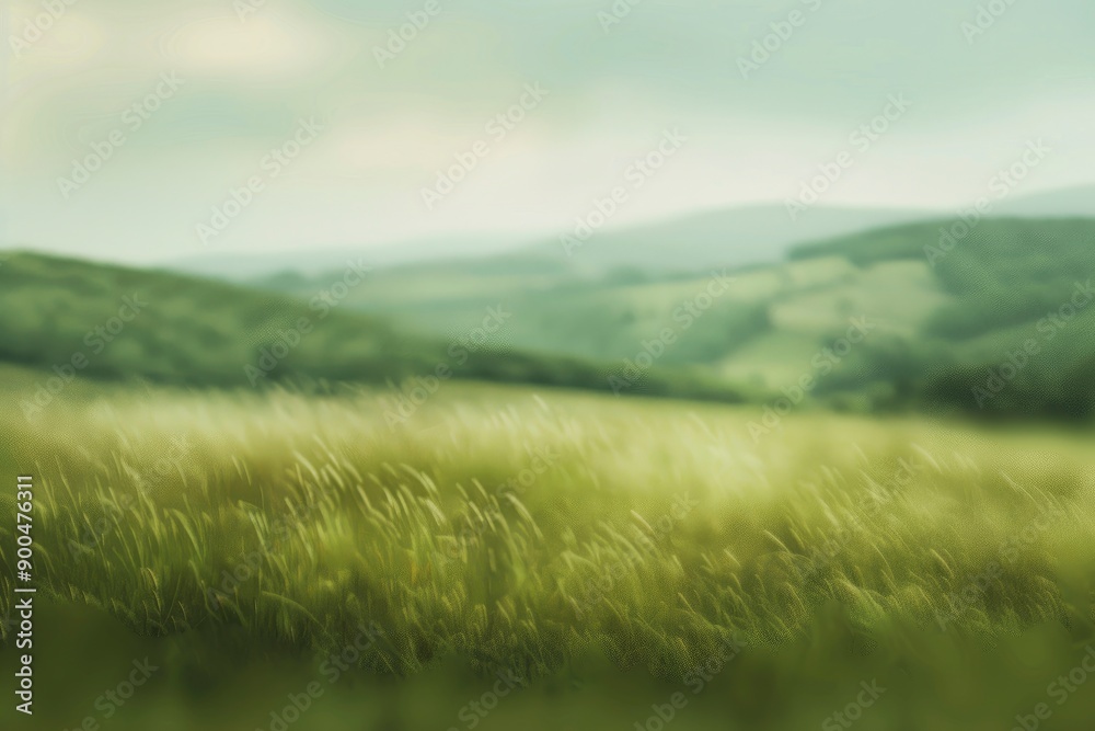 Blurry landscape background, generative ai Blurry landscape background, generative ai