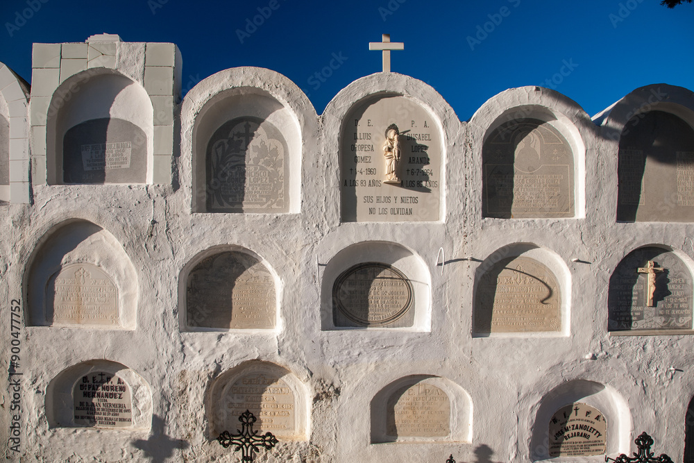 Obraz premium Catholic Cemetery in Aznalcazar, Seville, Andalusia, Spain