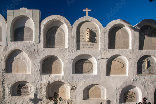 Catholic Cemetery in Aznalcazar, Seville, Andalusia, Spain photo