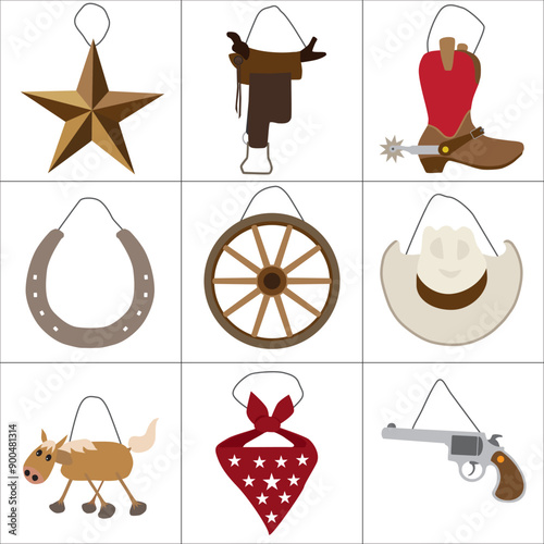 Western Christmas Tree Ornaments