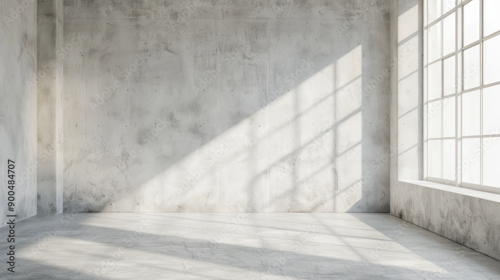 Empty Room with Window and Sunlight