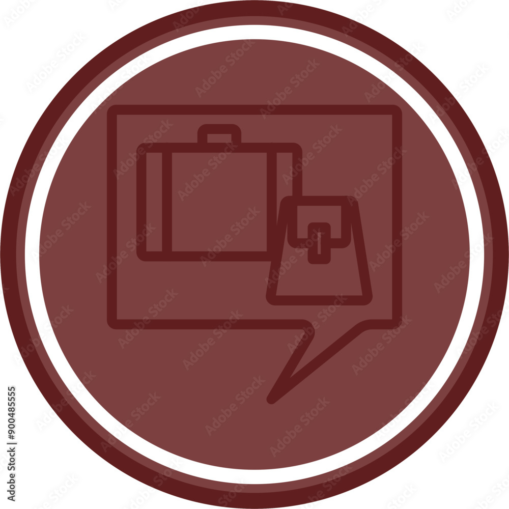 Travel Blogging Vector Line Double Circle Maroon Travel Blogging Vector Line Double Circle Maroon