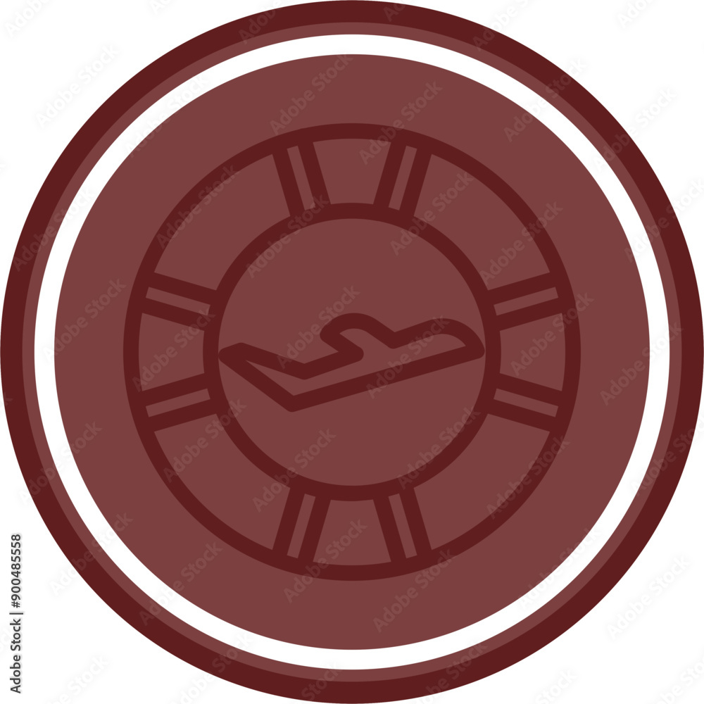 Travel Safety Tips Vector Line Double Circle Maroon Travel Safety Tips Vector Line Double Circle Maroon