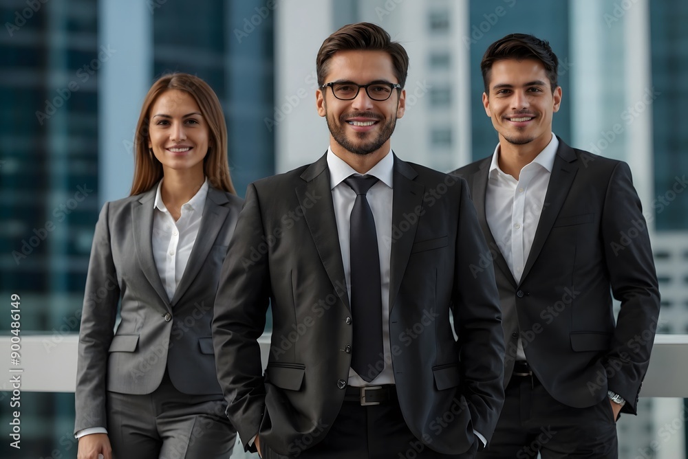 portrait of a smiling business team portrait of a smiling business team
