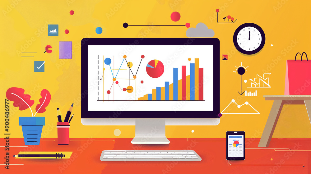 Business icon bar chart design. Modern business analysis and visualization on infographic Business icon bar chart design. Modern business analysis and visualization on infographic