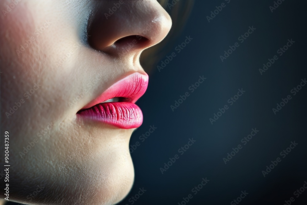 Woman With Pink Lipstick Woman With Pink Lipstick