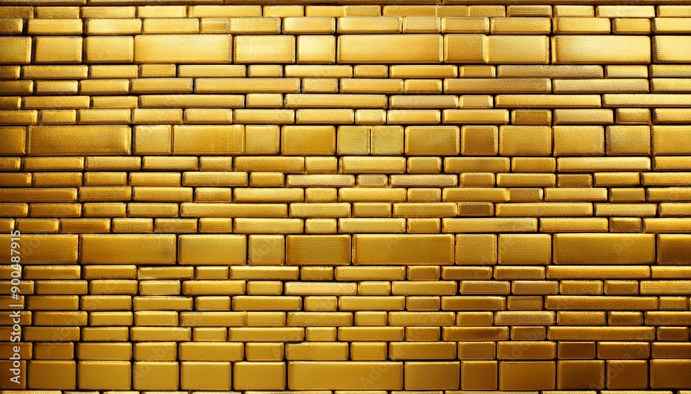 gold brick wall texture or background a wall of shiny gold weave blocks ...