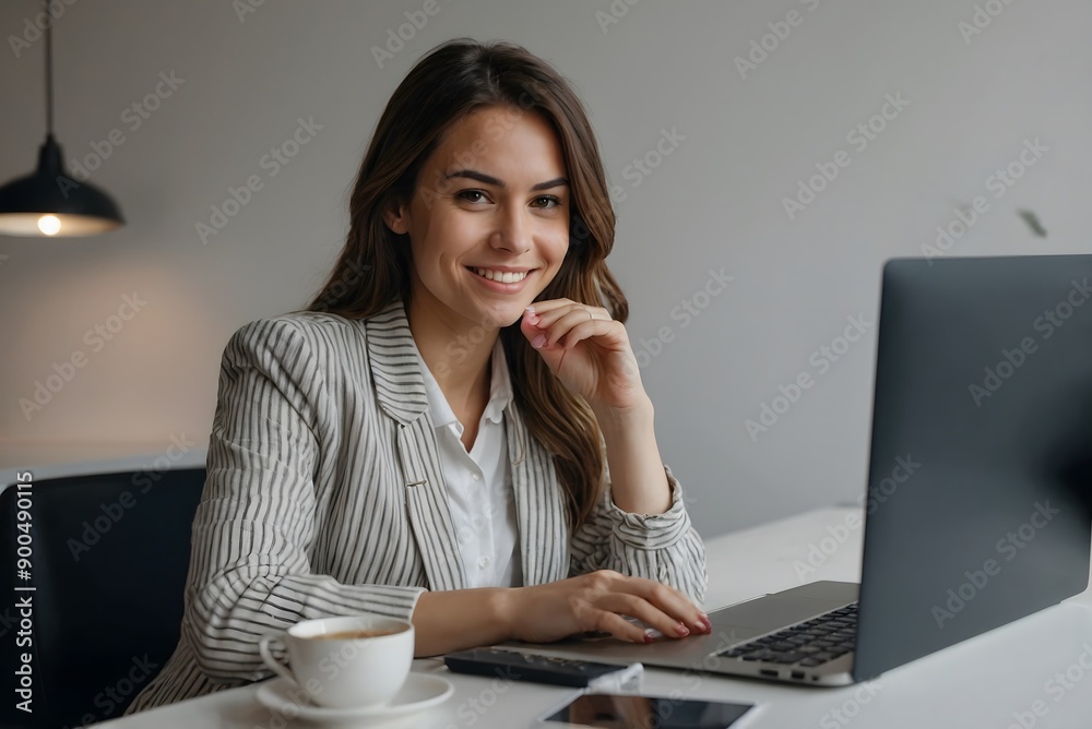 businesswoman working on laptop businesswoman working on laptop
