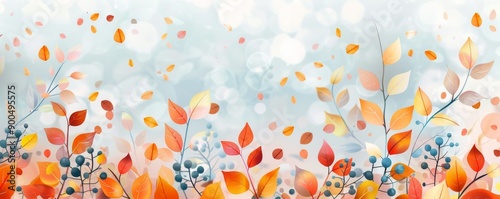 Autumn Leaves Falling