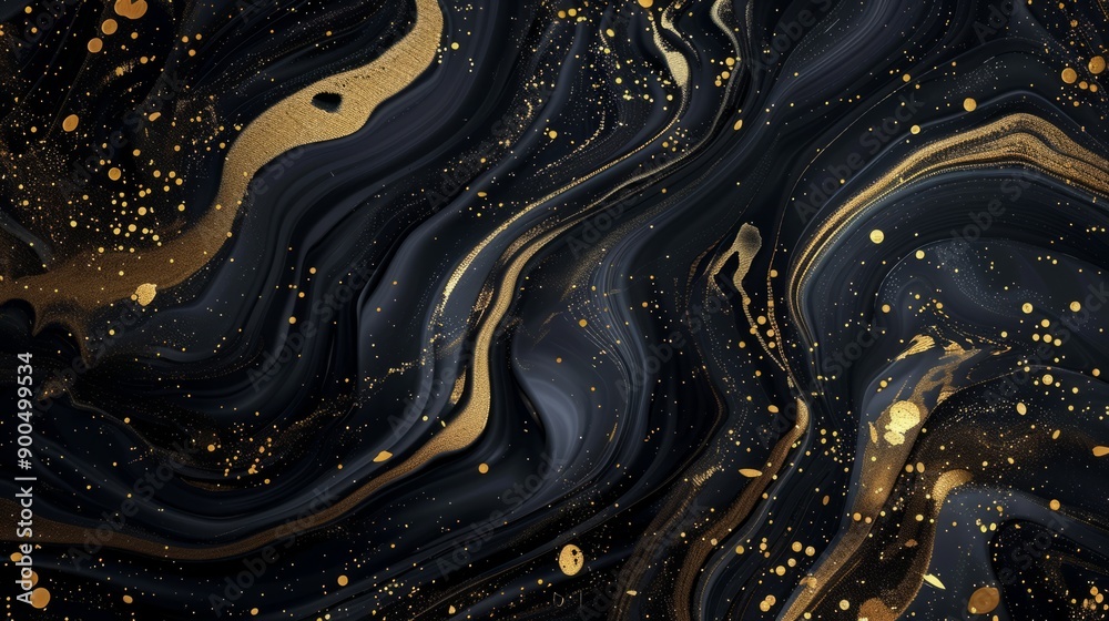 Abstract background created in the alcohol ink technique. Marble black texture with striking swirls. Abstract background created in the alcohol ink technique. Marble black texture with striking swirls.