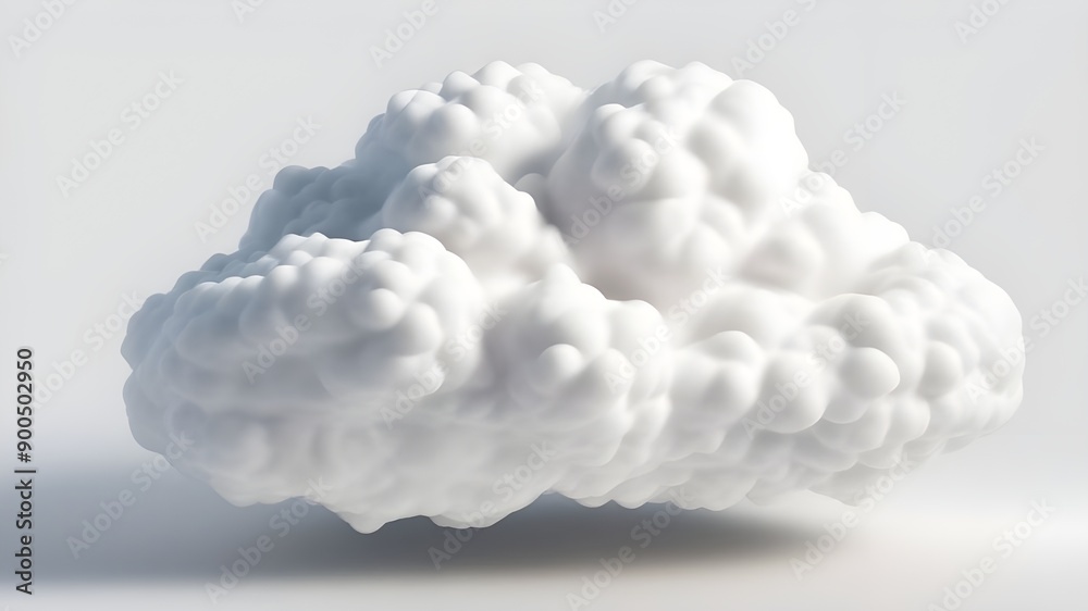 A white puffy cloud