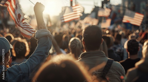 Wallpaper Mural Person Taking Photo at a Crowd Gathering Torontodigital.ca