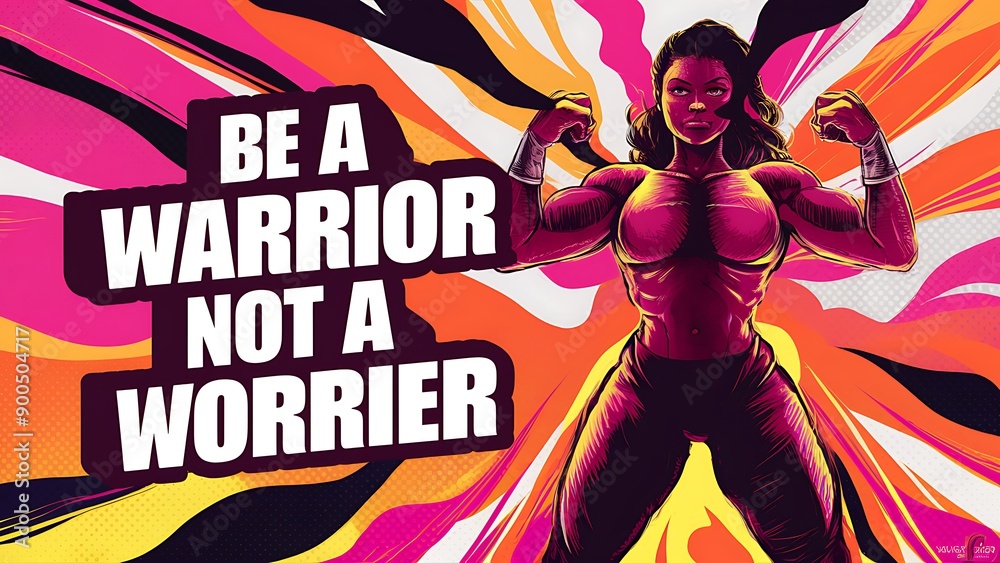 Be a Warrior Not a Worrier (T-shirt Design Motivational Quote, Illustration ,Typography) Be a Warrior Not a Worrier (T-shirt Design Motivational Quote, Illustration ,Typography)