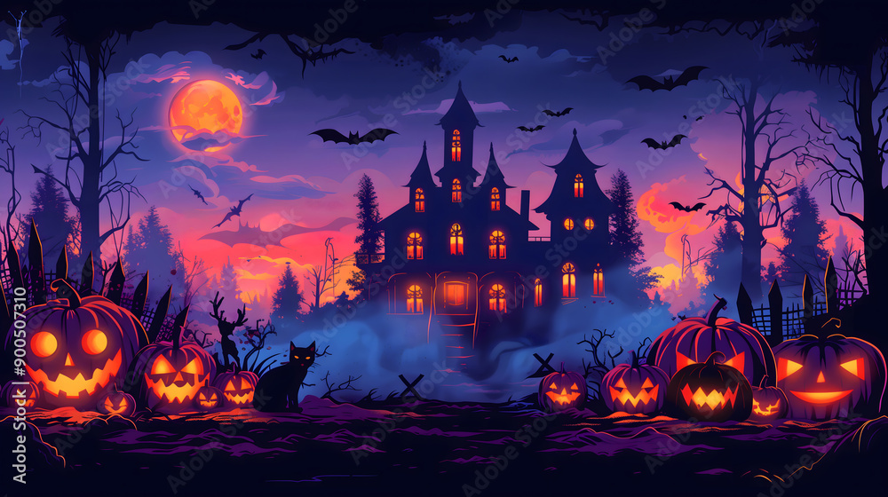 Halloween illustration horror Halloween illustration horror