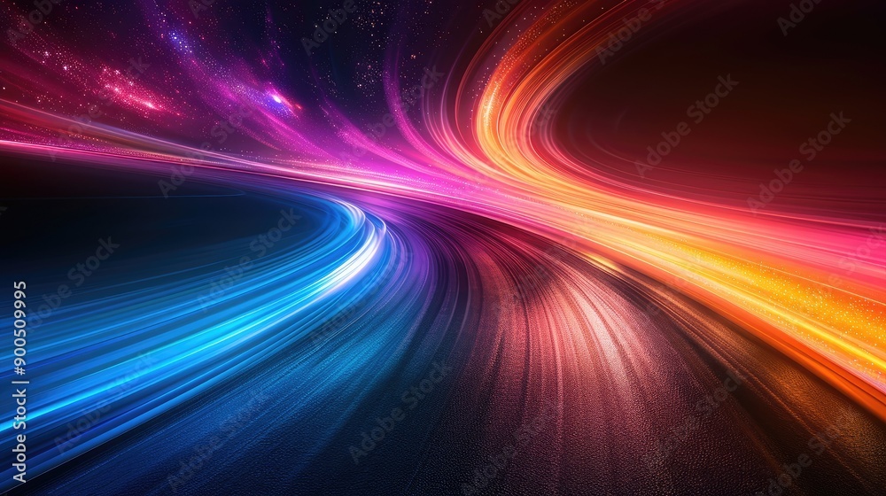Gradient light effects creating a sense of speed Gradient light effects creating a sense of speed