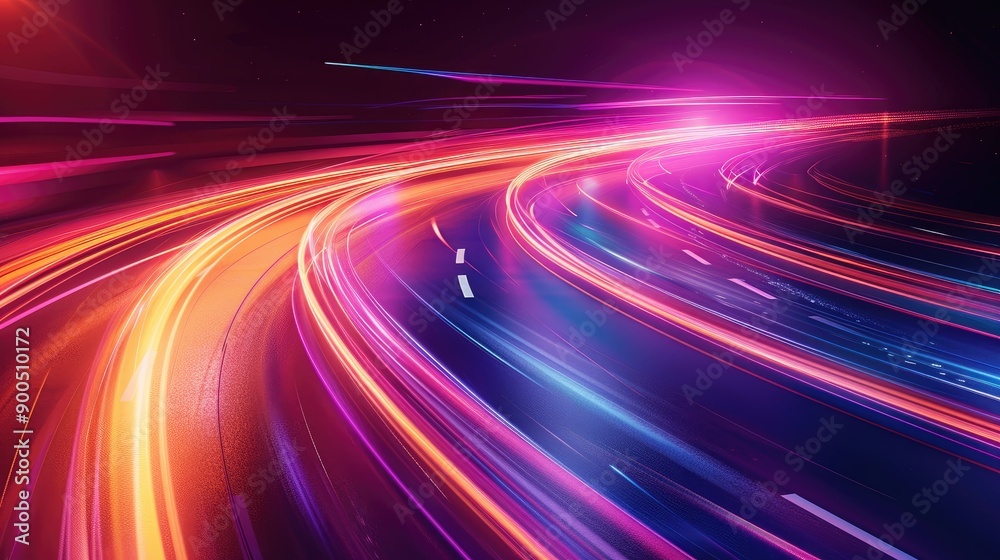 Gradient light effects creating a sense of speed Gradient light effects creating a sense of speed