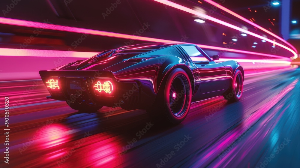Gradient light effects creating a sense of speed Gradient light effects creating a sense of speed