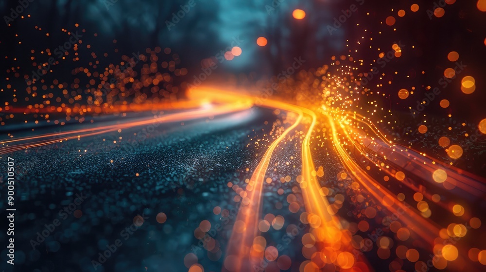 Gradient light effects creating a sense of speed Gradient light effects creating a sense of speed