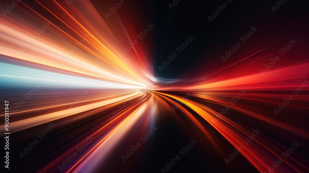 Gradient light trails with a sense of speed Gradient light trails with a sense of speed