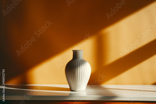 Sculpted ceramic vase, bath...