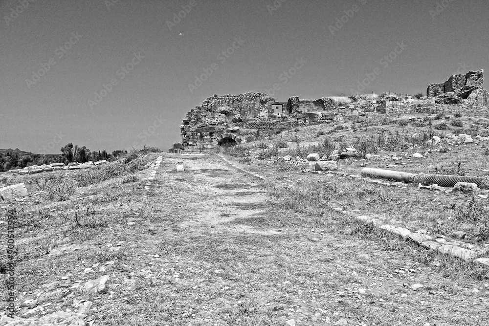 ancient ruins of the ancient Roman theater in Miletus, Turkey ancient ruins of the ancient Roman theater in Miletus, Turkey