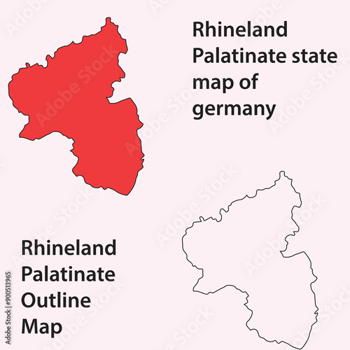 Photos rhineland palatinate state map of germany