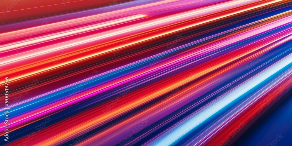 Abstract Speed motion. Bright rays of neon light and colorful glowing lines. Blue, red and pink colors. Abstract Speed motion. Bright rays of neon light and colorful glowing lines. Blue, red and pink colors.