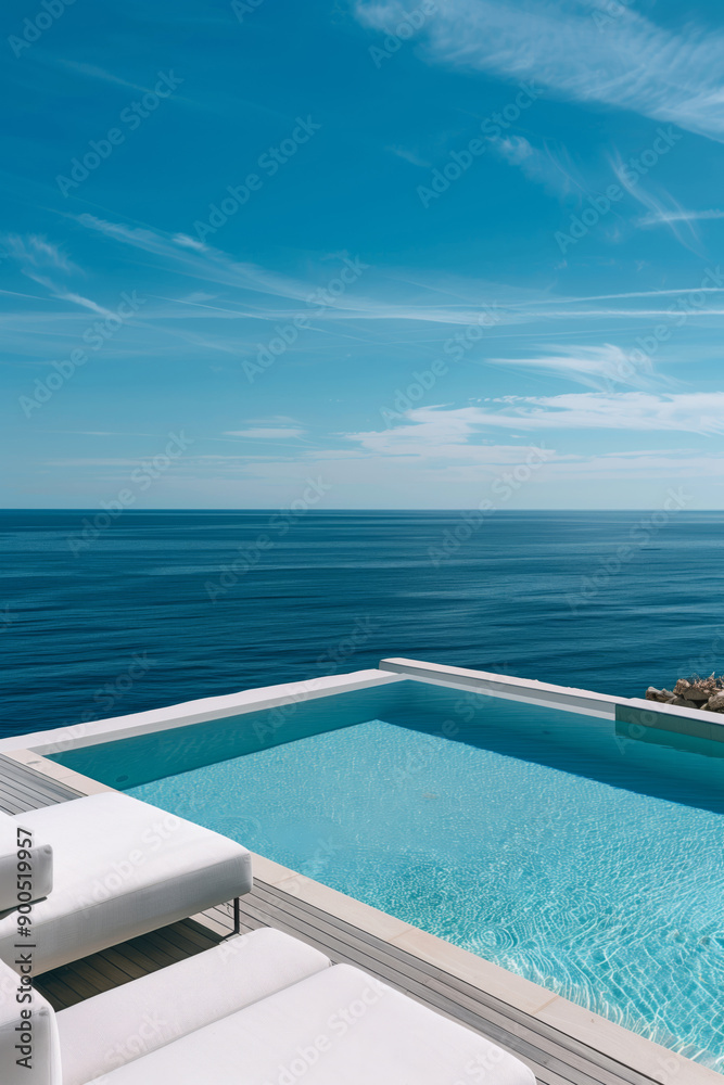 Infinity pool overlooking the sea Infinity pool overlooking the sea