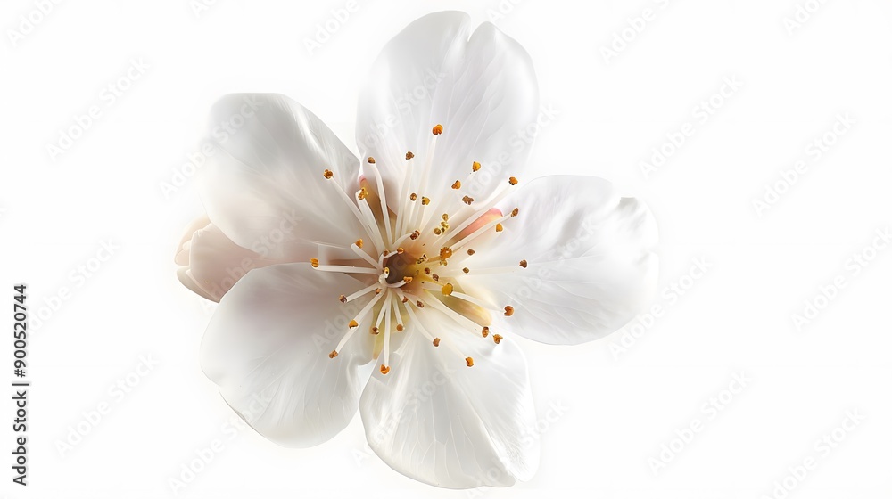 Closeup of a Delicate White Flower Closeup of a Delicate White Flower