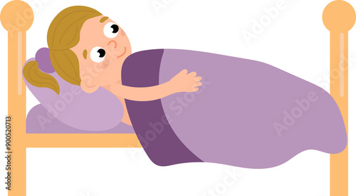 Daily routine. The child goes to bed