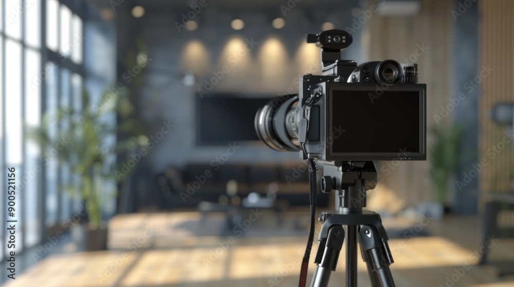 Video camera inside the studio Video camera inside the studio
