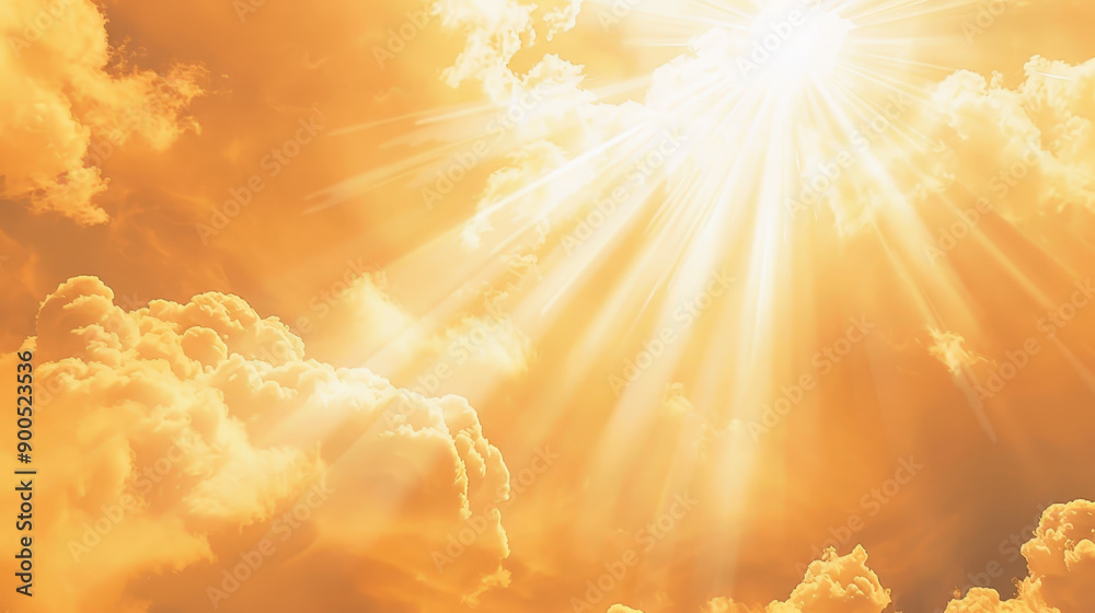 Golden Sunset with Vibrant Clouds in Sky Golden Sunset with Vibrant Clouds in Sky