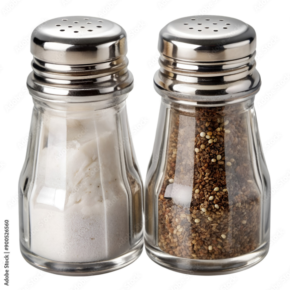 Glass salt and pepper shaker Glass salt and pepper shaker