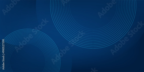 Simple minimal 3d dark blue abstract business presentation background with light stripes and overlap layers. Abstract gemoetric pattern luxury dark blue background