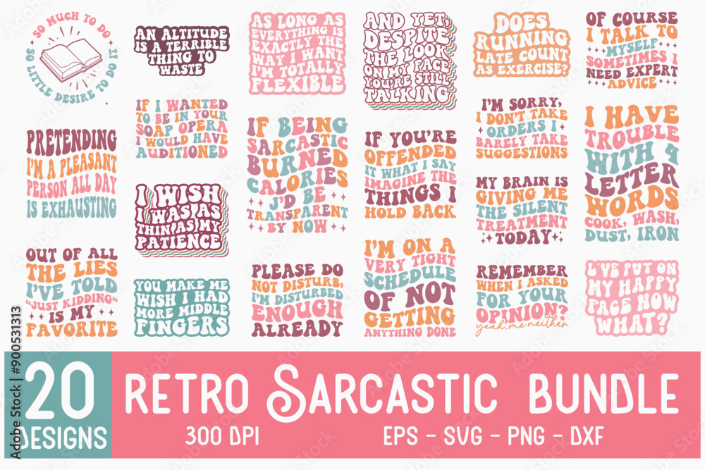Retro Sarcastic Bundle SVG retro t shirt design vector sublimation Retro Sarcastic Bundle SVG retro t shirt design vector sublimation