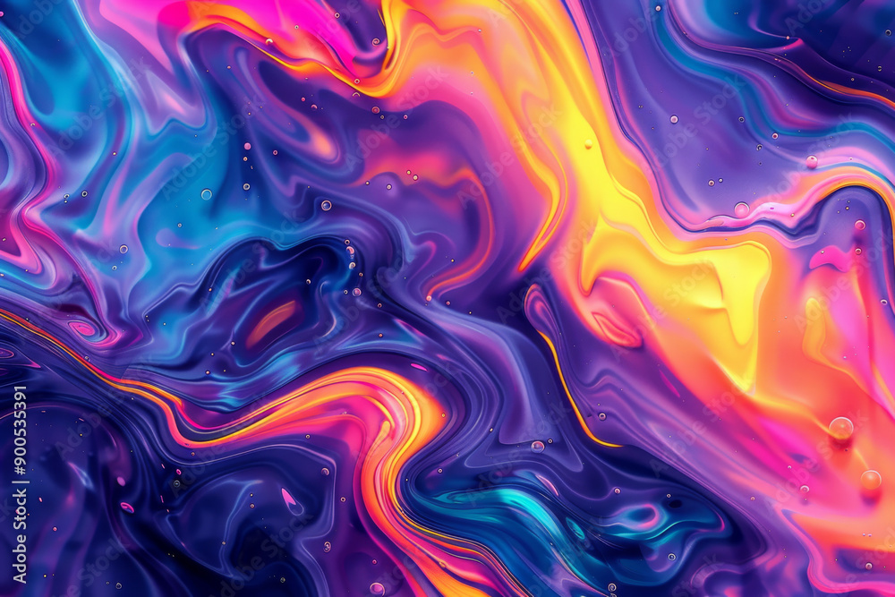 Abstract Liquid Swirl with Vibrant Colors Abstract Liquid Swirl with Vibrant Colors