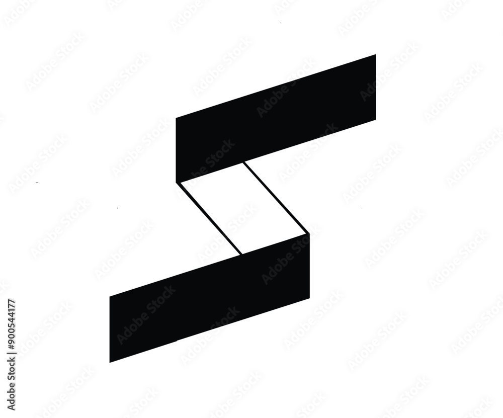 Logo letter S unique design vector on background Logo letter S unique design vector on background