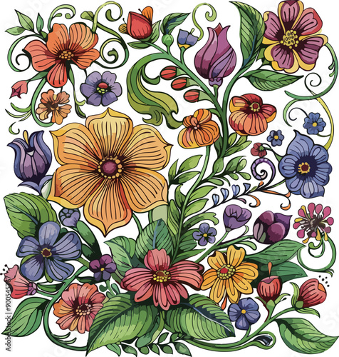 Colorful Floral Pattern