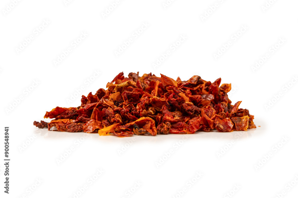 Fototapeta premium Dried tomatoes isolated on a white background.