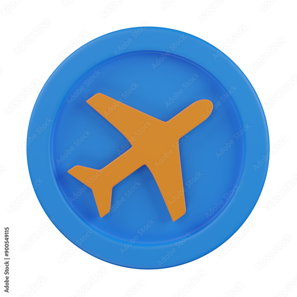 3d render  Airplane Mode  illustration