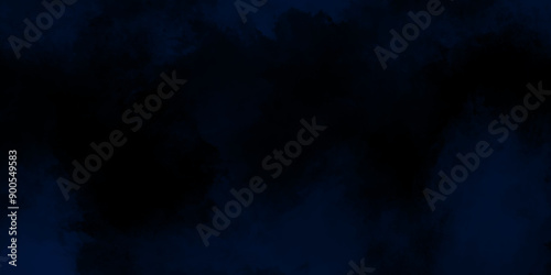 Dark abstract background with blue grunge effect background. blue velvet grunge texture fantasy smooth watercolor painted art design. Dark elegant Royal blue shades aquarelle paint © Husni